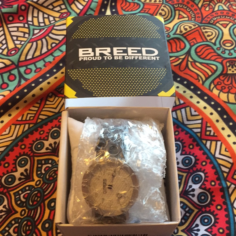 Men’s Breed Black/Silver Watch